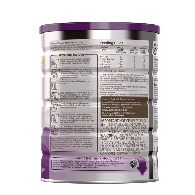 A2 Platinum Premium Infant Formula Stage 1 From Birth 900g