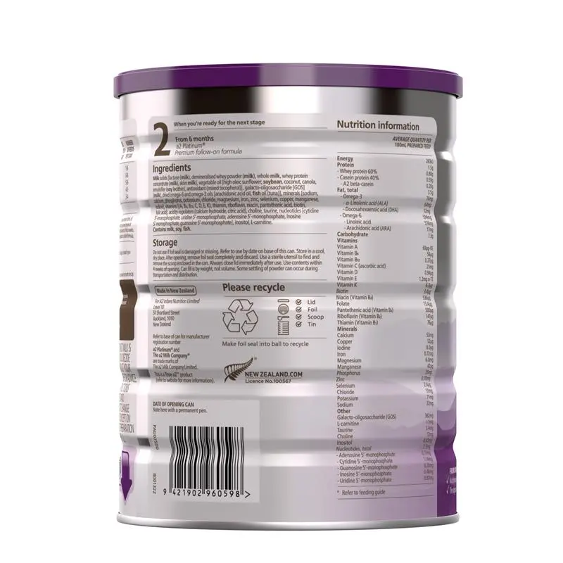 A2 Platinum Premium Infant Formula Stage 1 From Birth 900g
