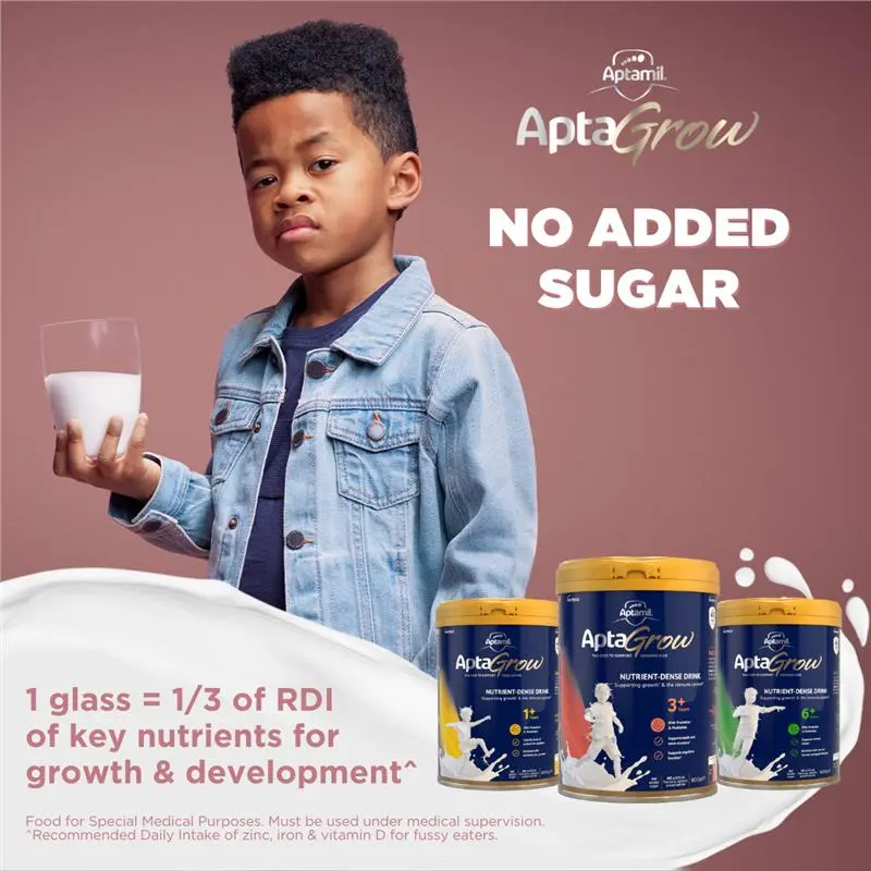 AptaGrow Nutrient-Dense Milk Drink From 3+ Years 900g