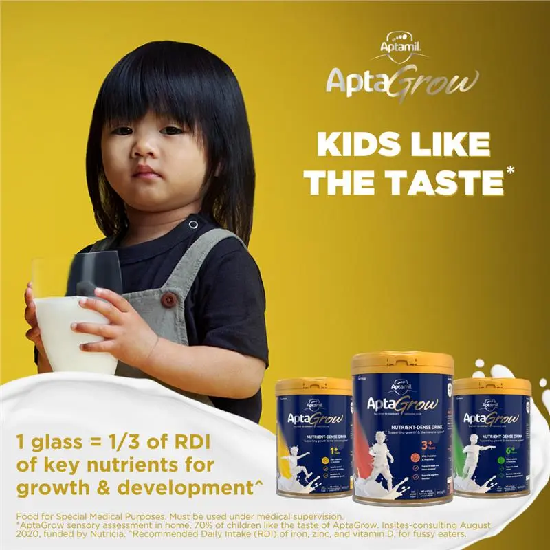 AptaGrow Nutrient-Dense Milk Drink From 6+ Years 900g