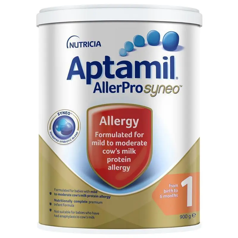 Aptamil AllerPro Syneo 1 Allergy Premium Baby Infant Formula From Birth to 6 Months 900g