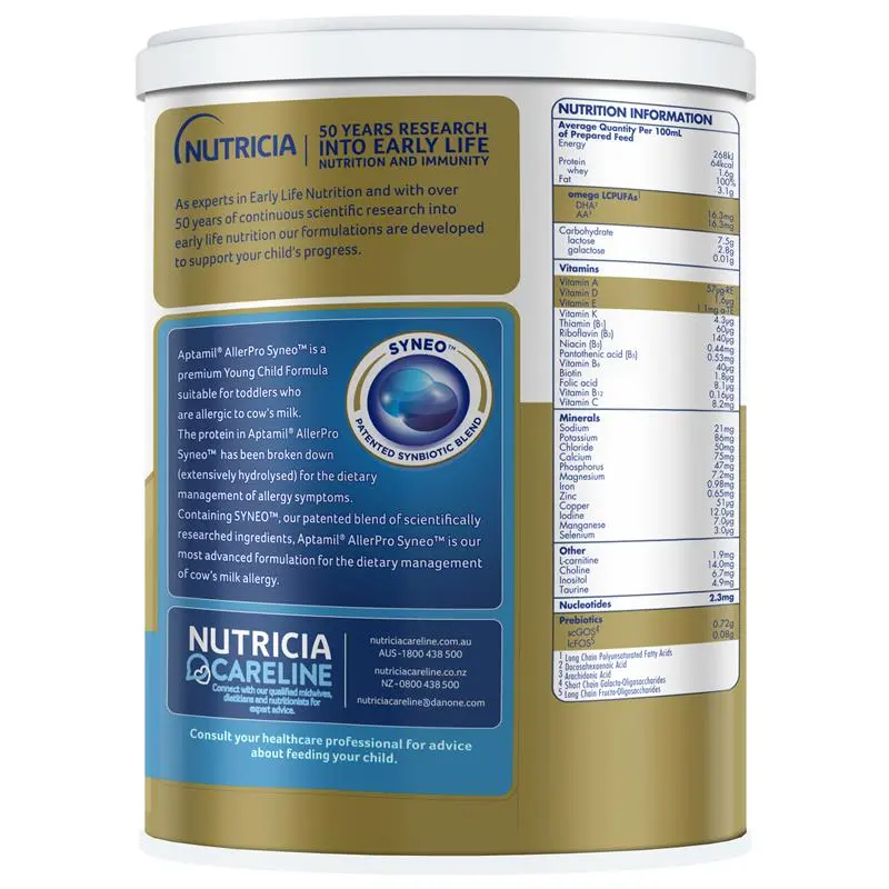 Aptamil AllerPro Syneo 3 Allergy Premium Toddler Milk Drink From 1 Year 900g