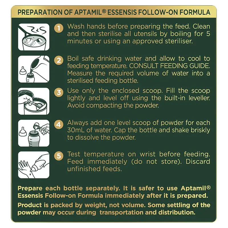 Aptamil Essensis Organic A2 Protein Milk 2 Premium Follow-On Formula From 6-12 Months 900g