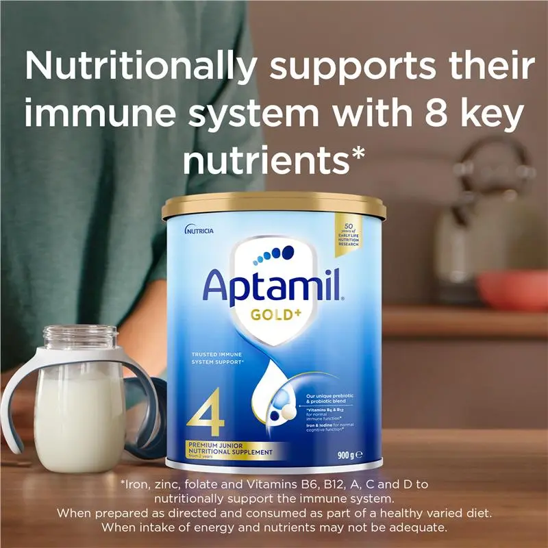Aptamil Gold+ 4 Junior Nutritional Supplement Milk Drink From 2 Years 900g