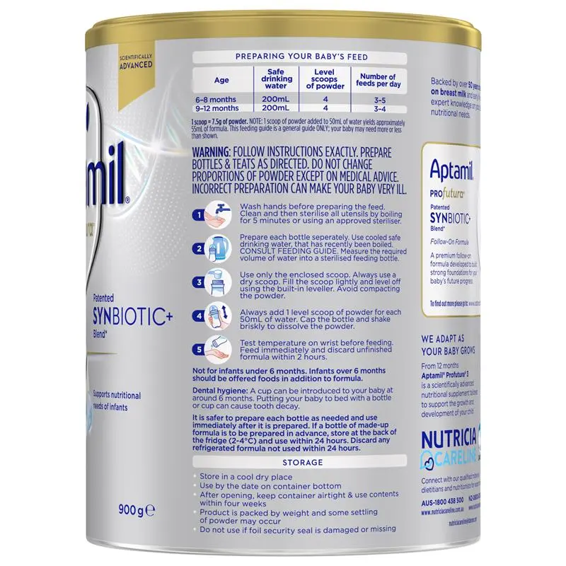 Aptamil Profutura Synbiotic+ Stage 2 Follow On Formula 900g