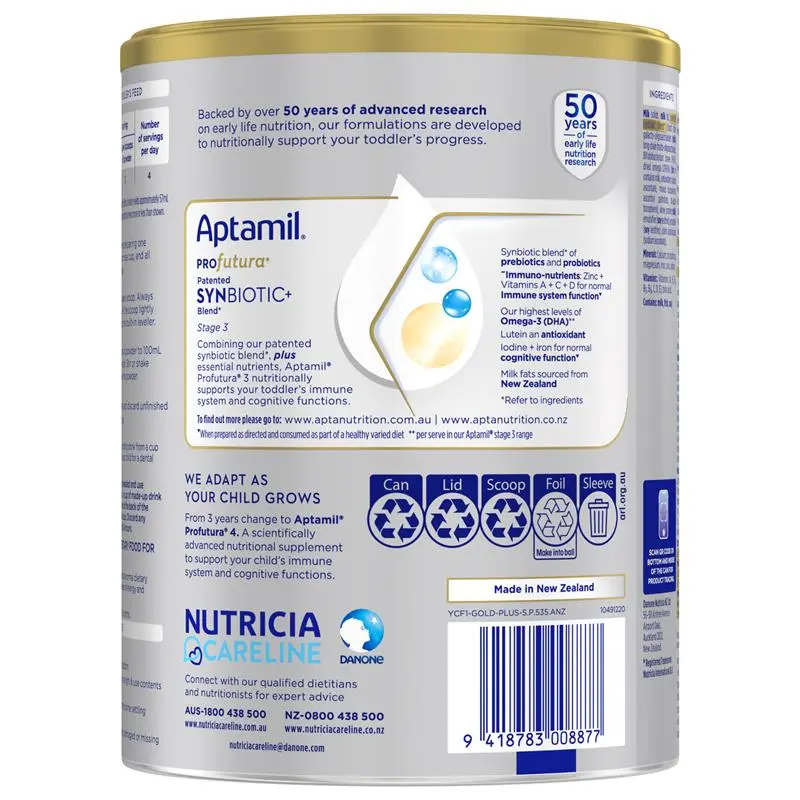 Aptamil Profutura Synbiotic+ Stage 3 Toddler Formula 900g