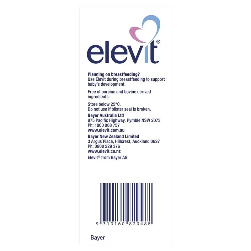 Elevit Pre-conception & Pregnancy 100 Tablets