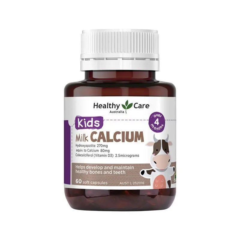 Healthy Care Kids Milk Calcium 60 Capsules