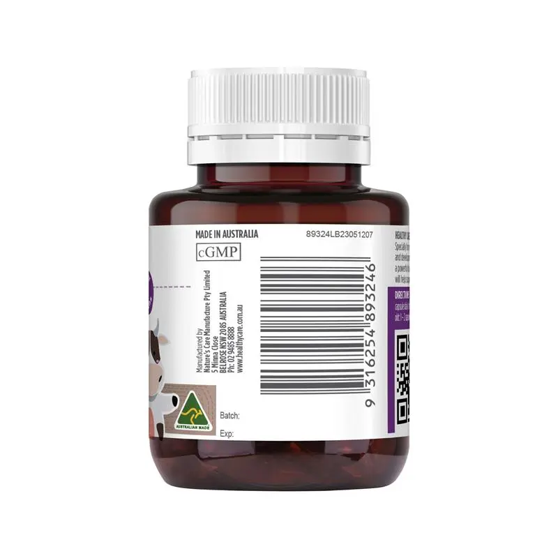 Healthy Care Kids Milk Calcium 60 Capsules