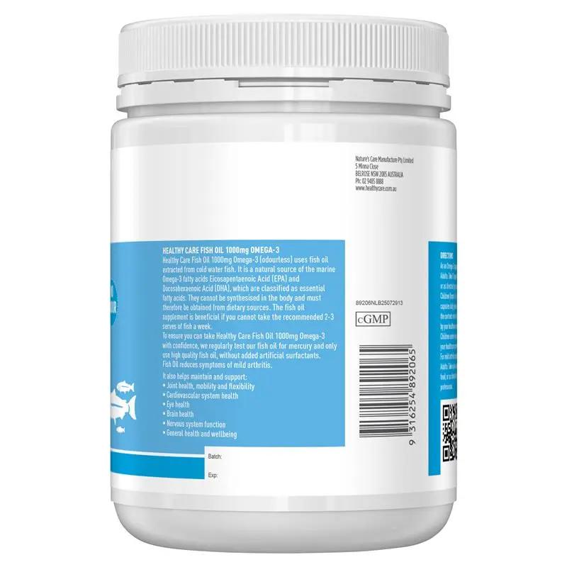 Healthy Care Fish Oil 1000mg Omega 3 400 Capsules