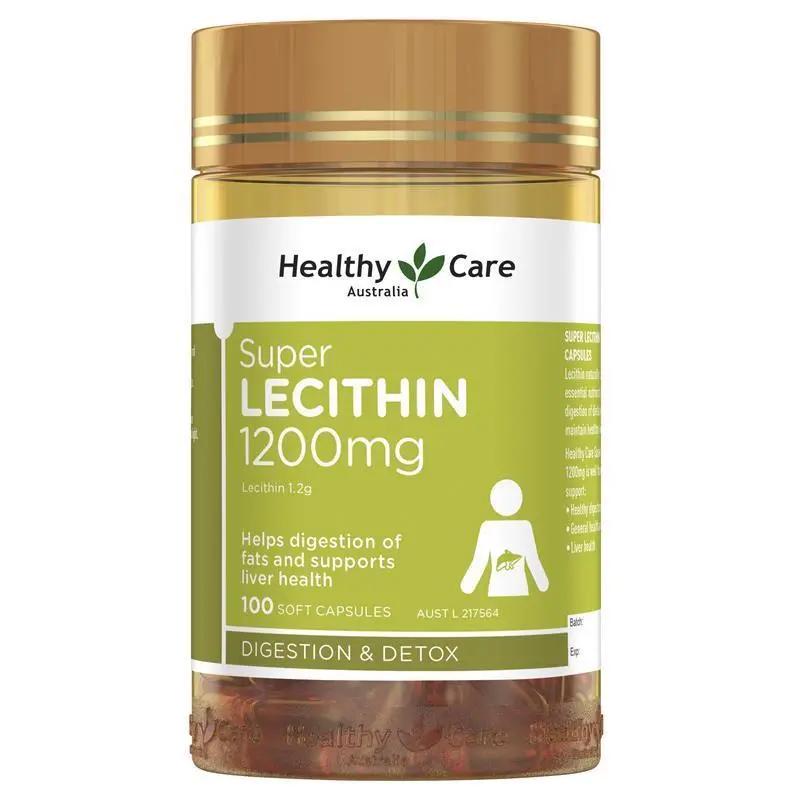 Healthy Care Super Lecithin 1200mg 100 Capsules
